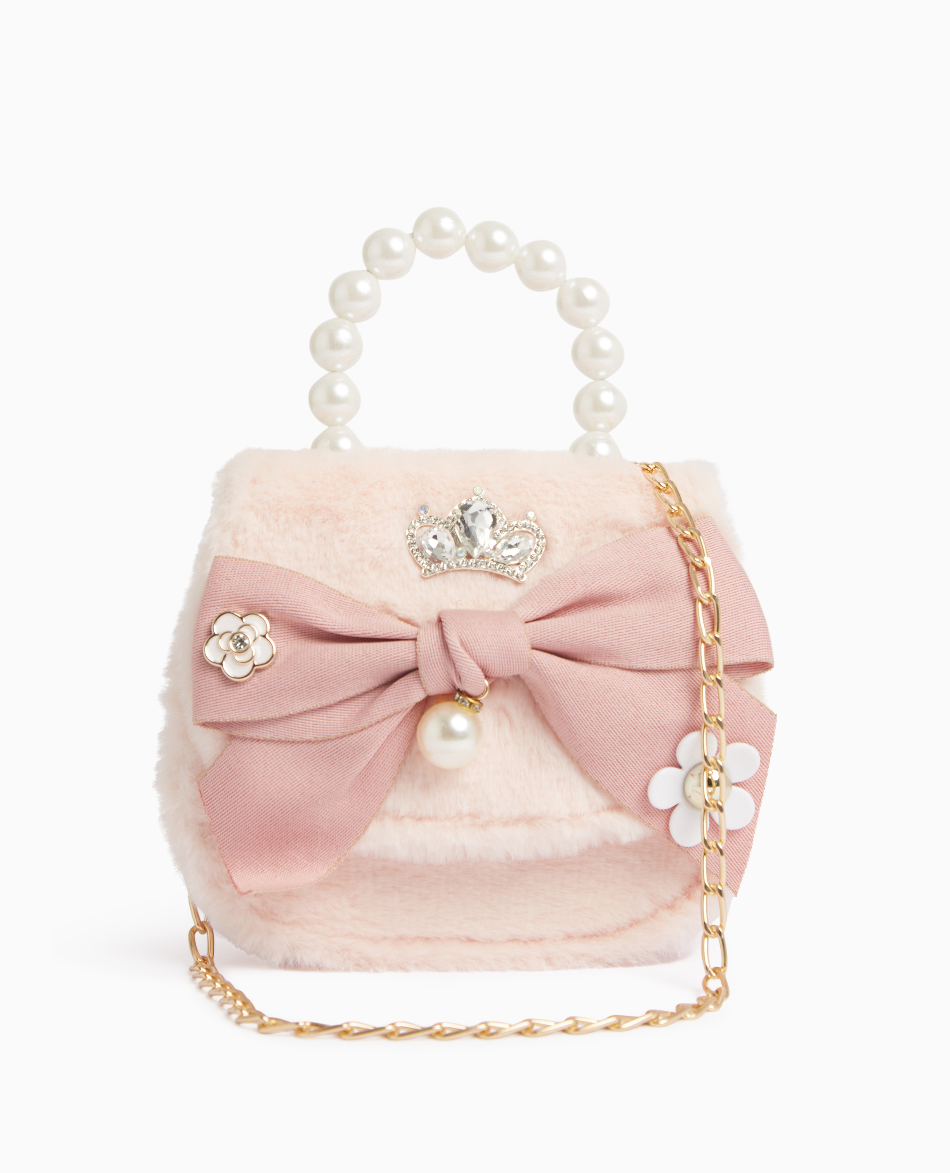 Girls Floral Bow Mini Handbag
