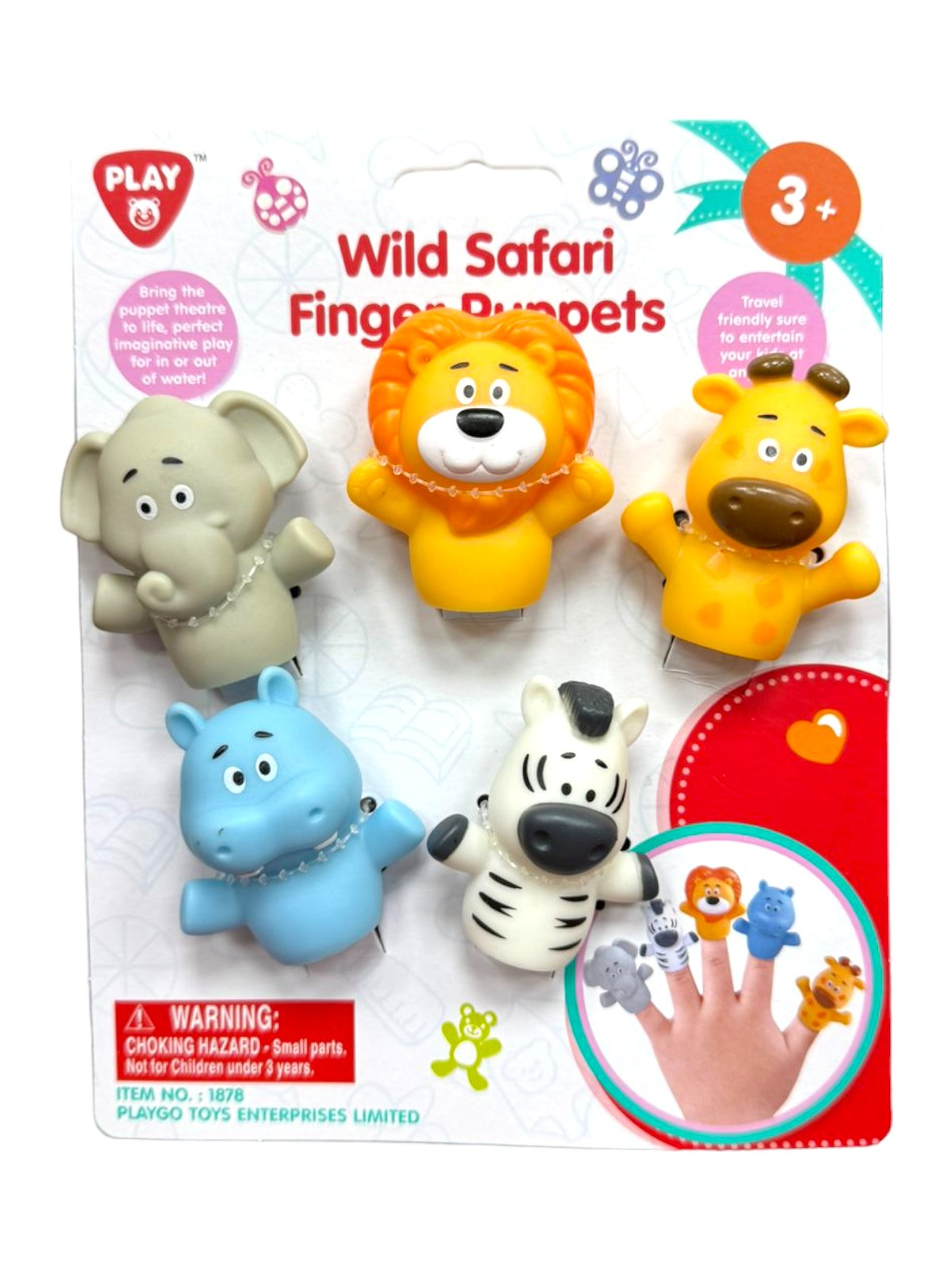 WILD SAFARI FINGER PUPPETS