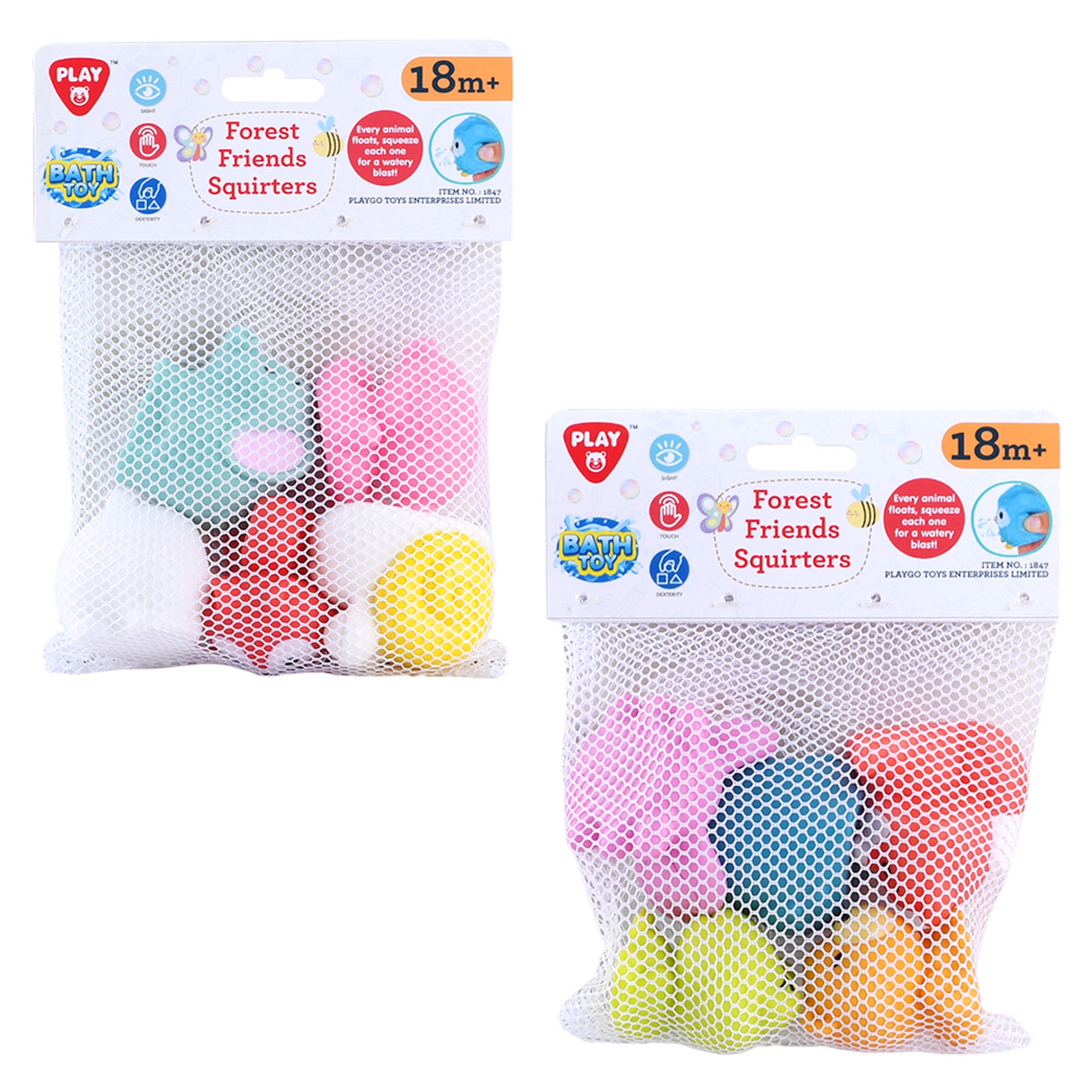 PLAYGO FOREST FRIENDS SQUIRTERS - 5 PCS - 2 ASSORTED