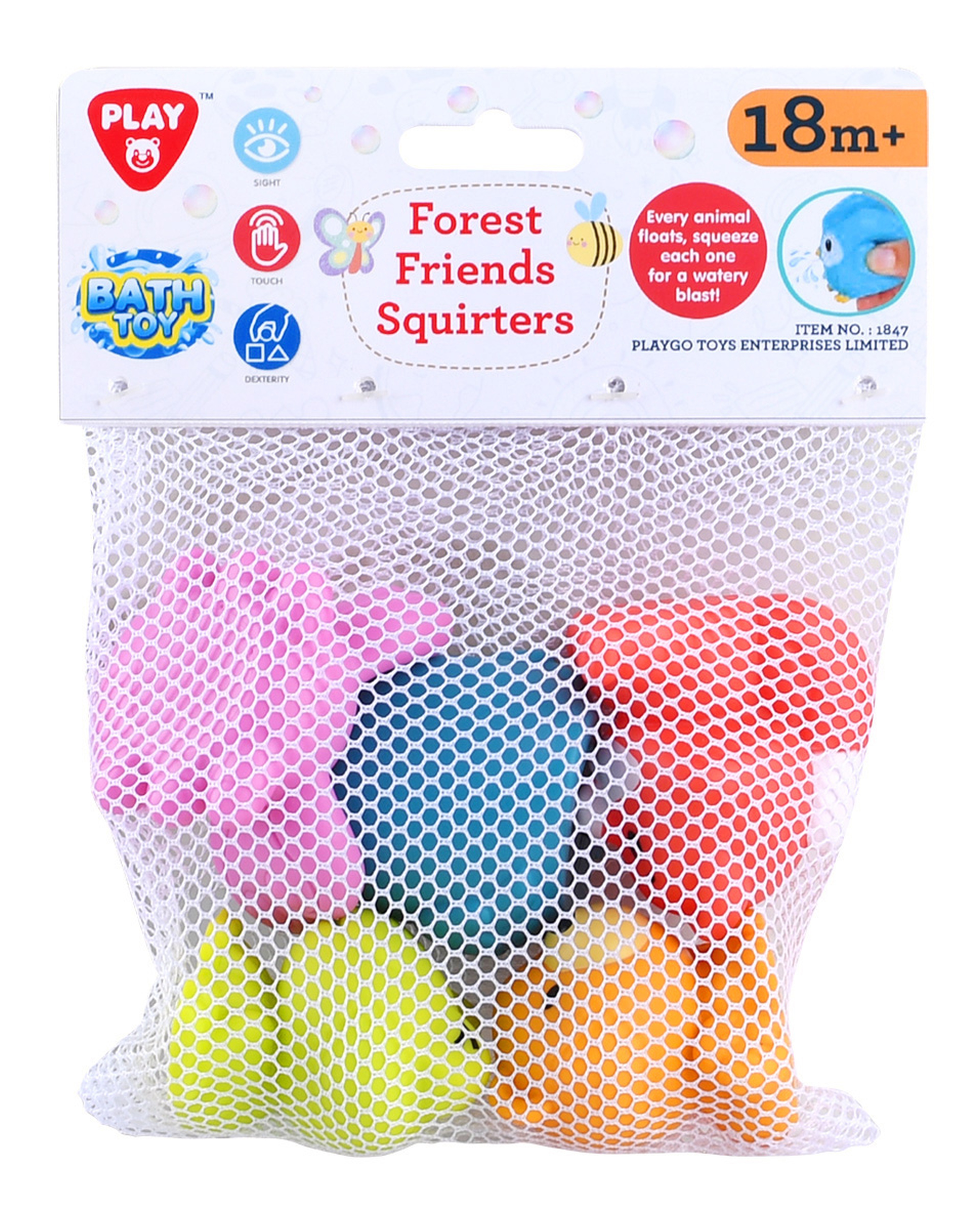 PLAYGO FOREST FRIENDS SQUIRTERS - 5 PCS - 2 ASSORTED